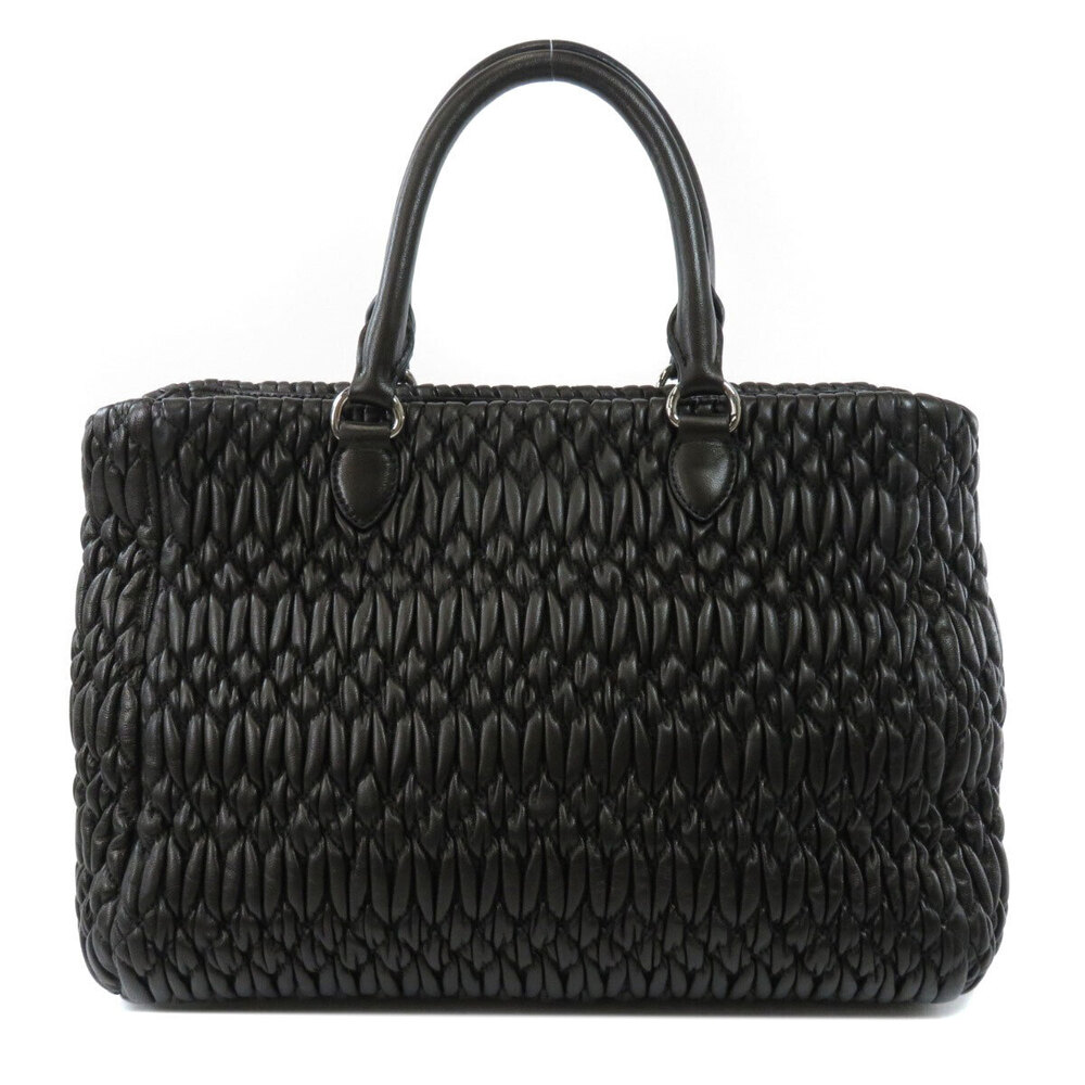 Miu Miu motif calfskin handbag Black
